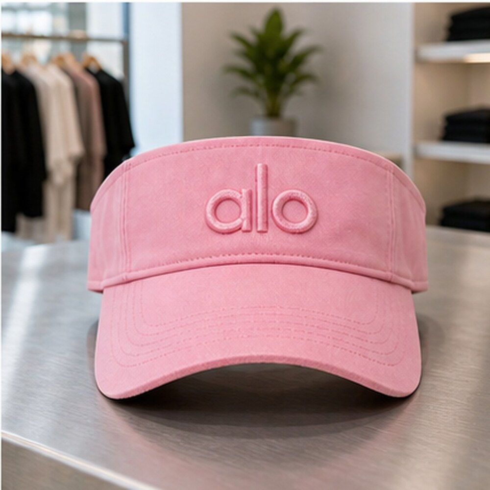 ALO Yoga Pink Walking Open Top Visor Hat NWT